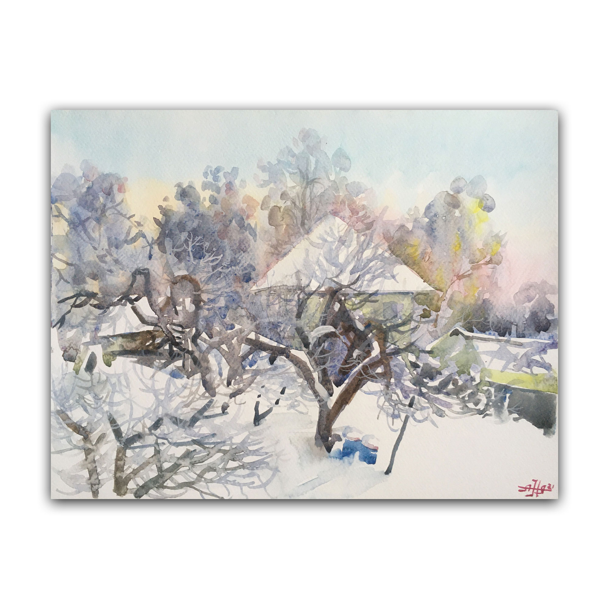 Картина "В окне зима"