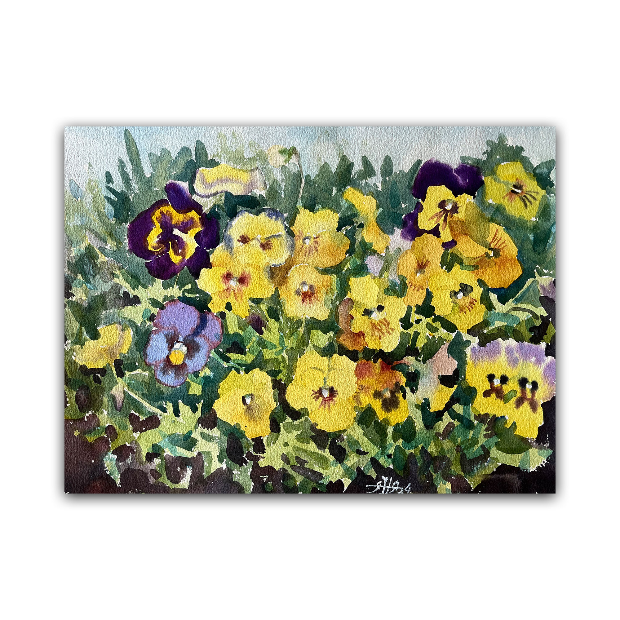 Картина "Анютины глазки"