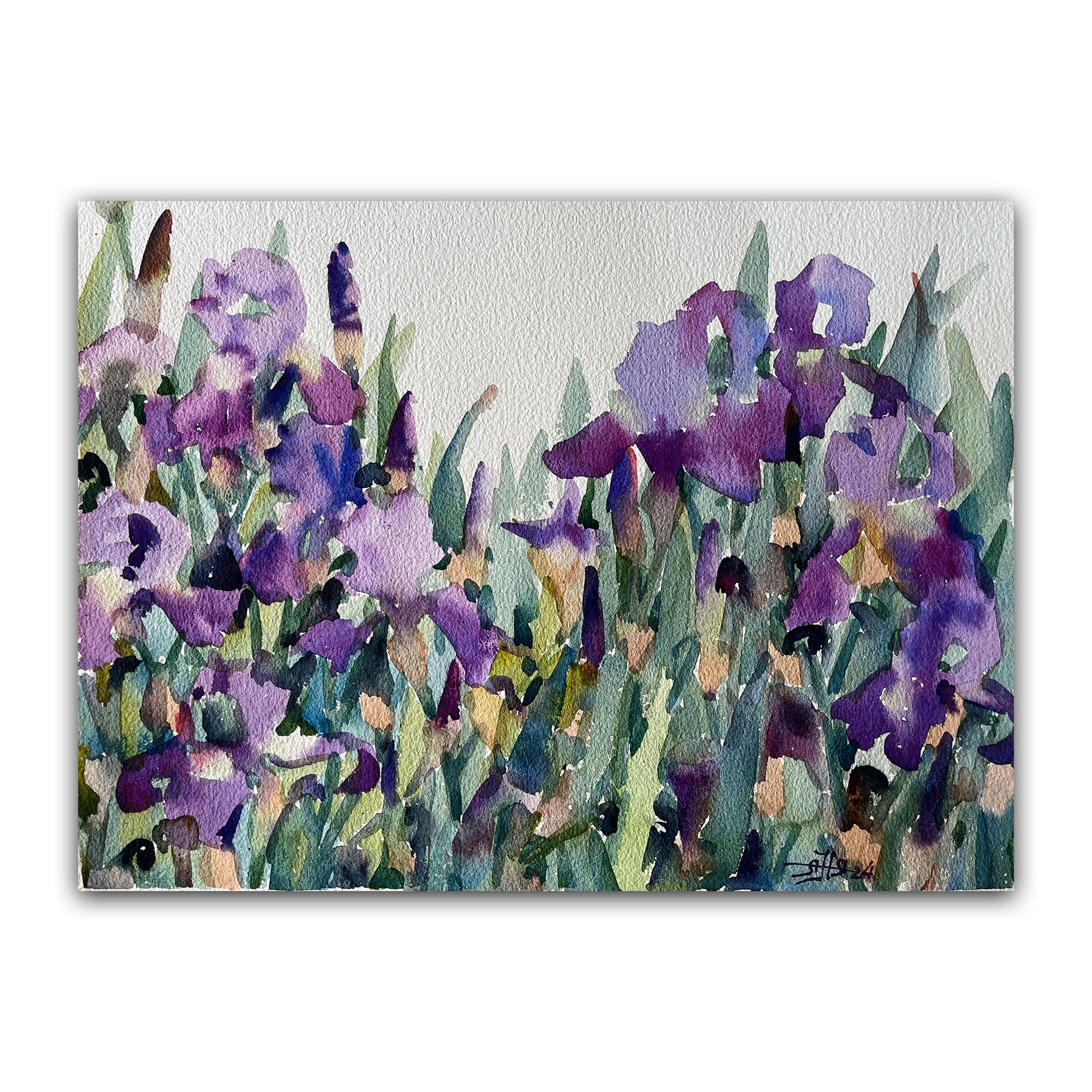 Картина "Фиолетовые ирисы"