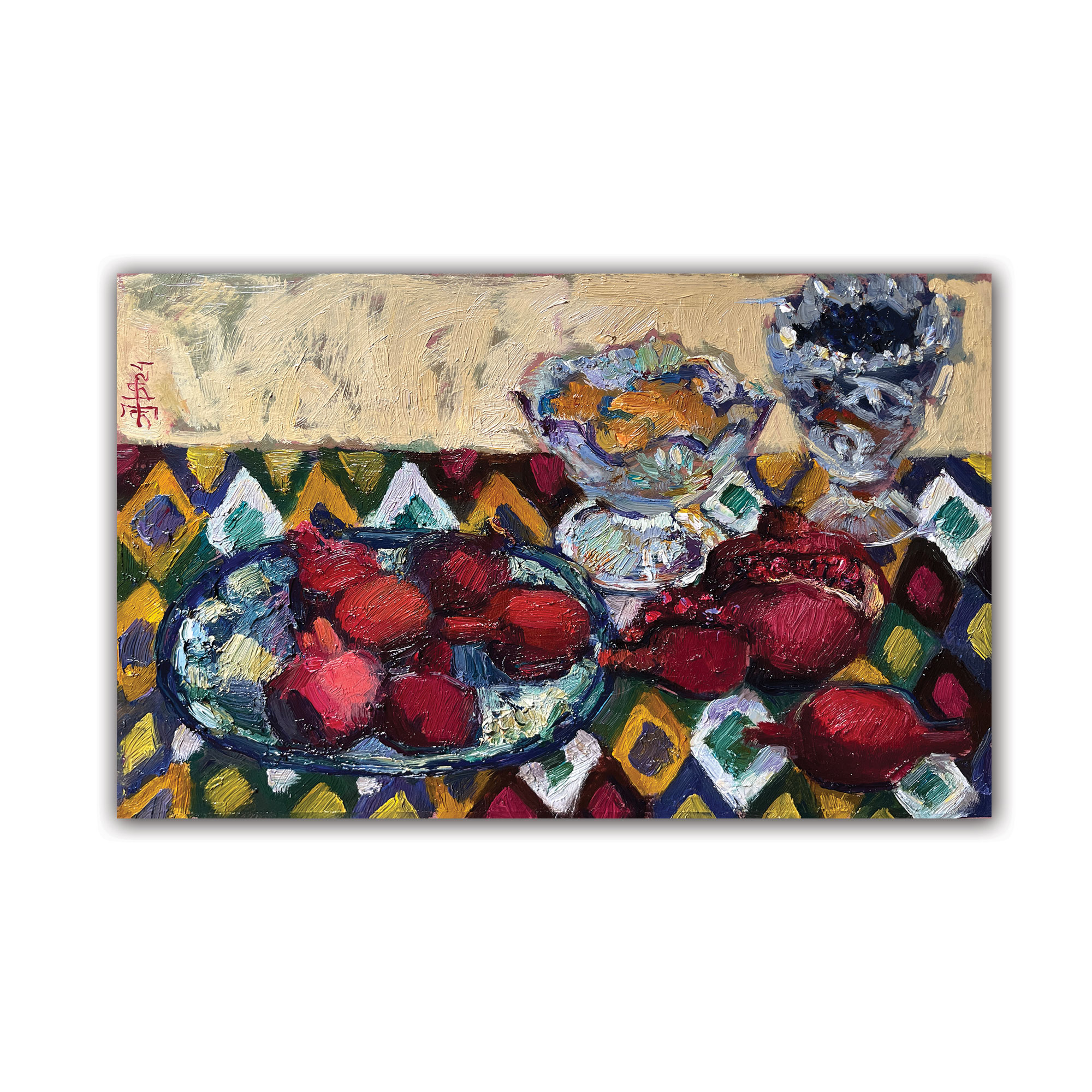 Картина "Гранаты и сладости"