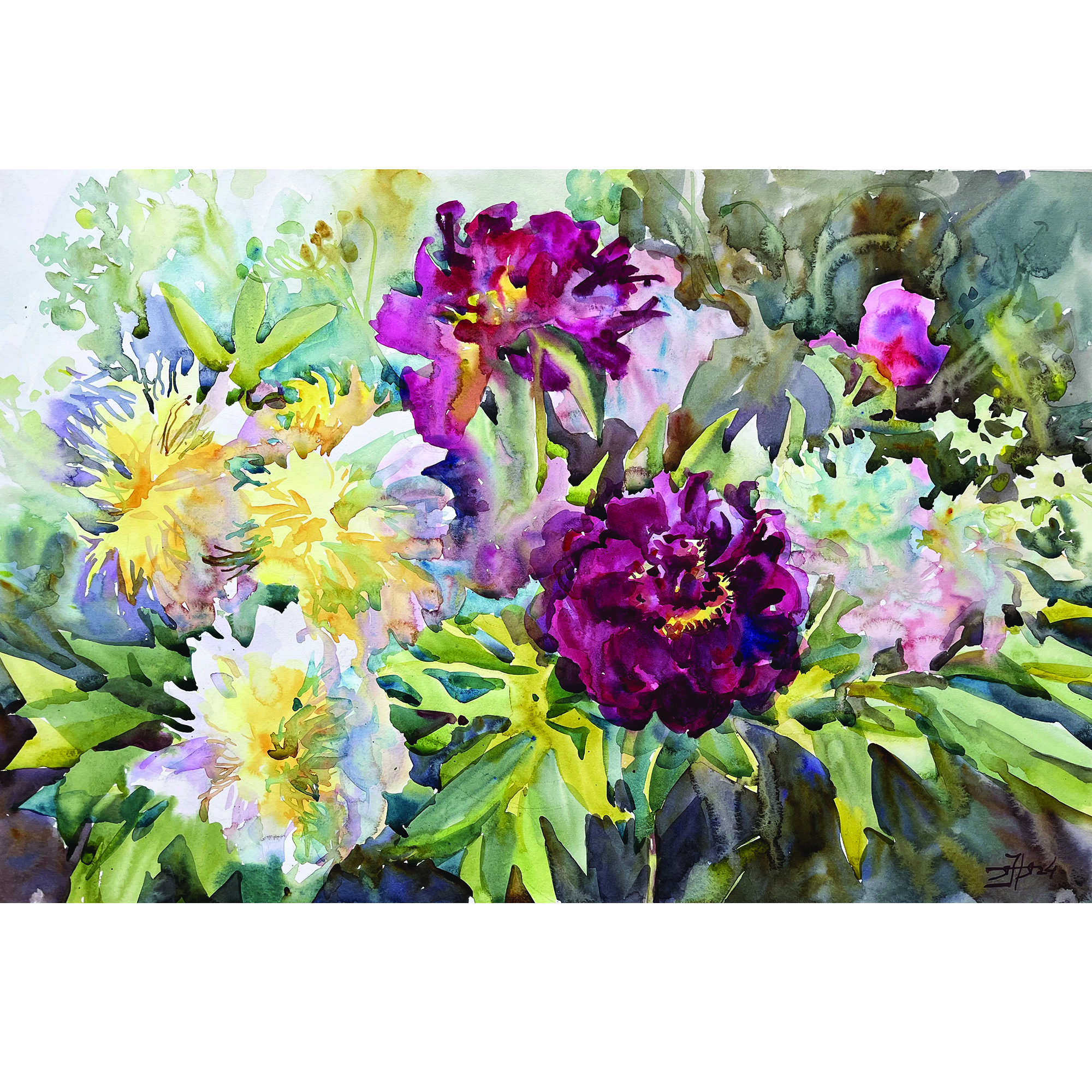 Картина "Пионы из Переславля"