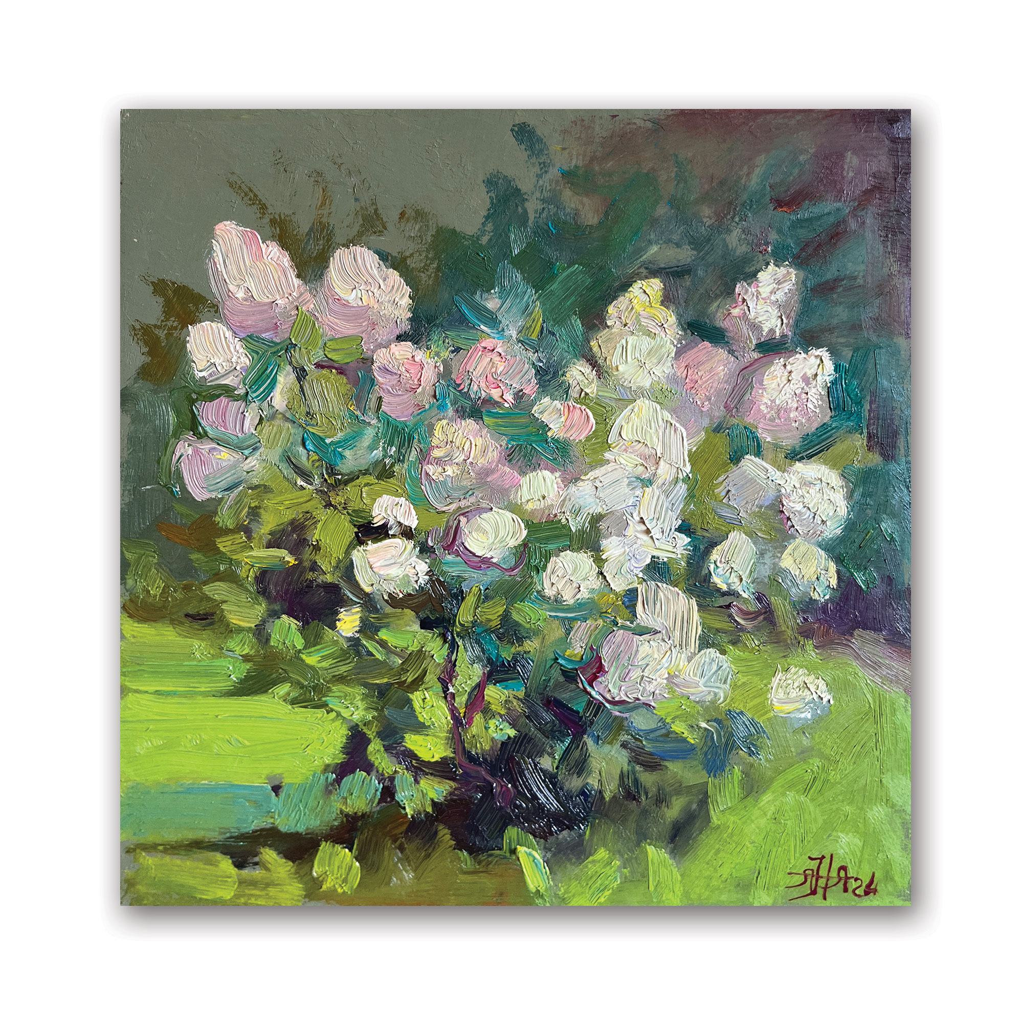 Картина "Гортензия в саду"