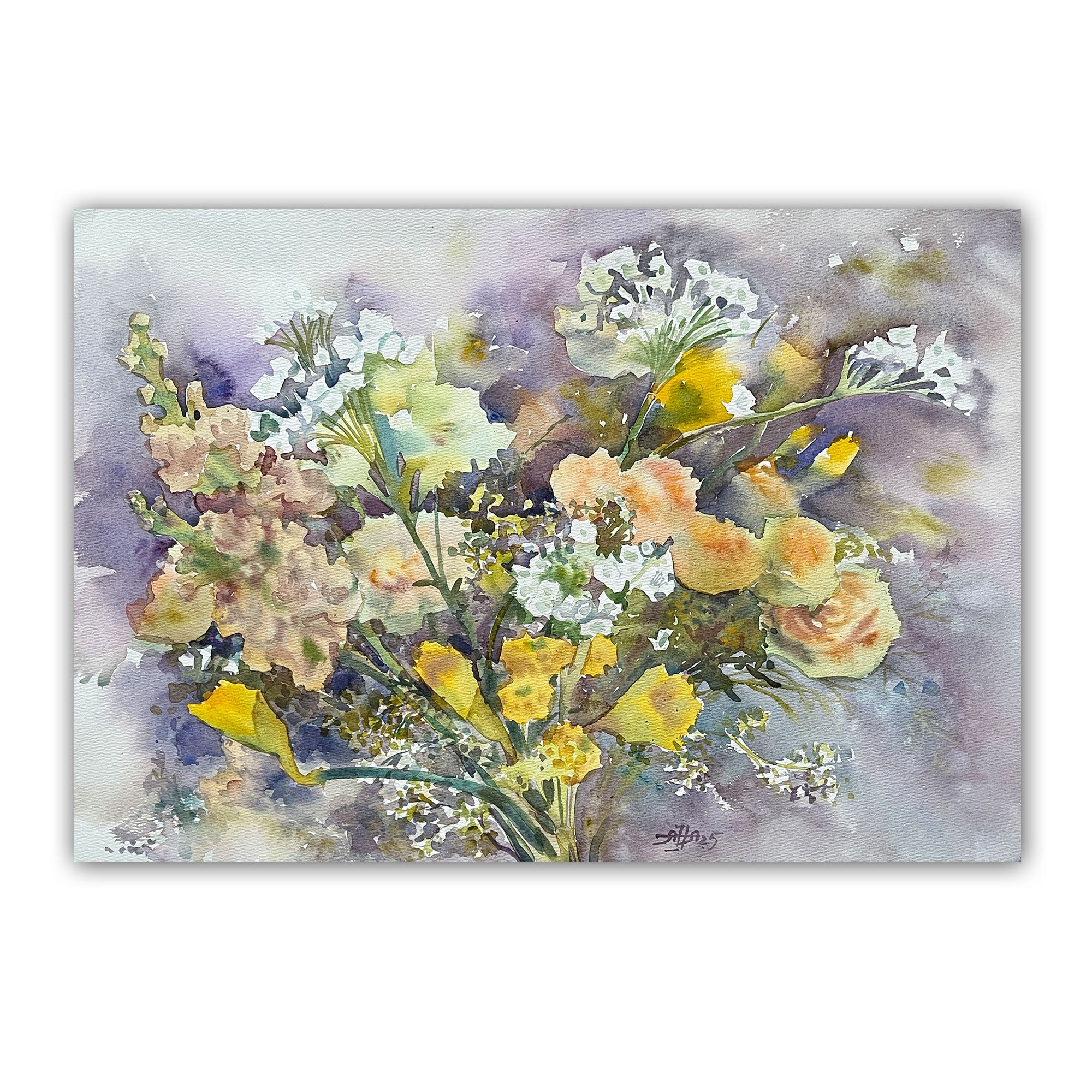 Картина "Жёлтый букет"