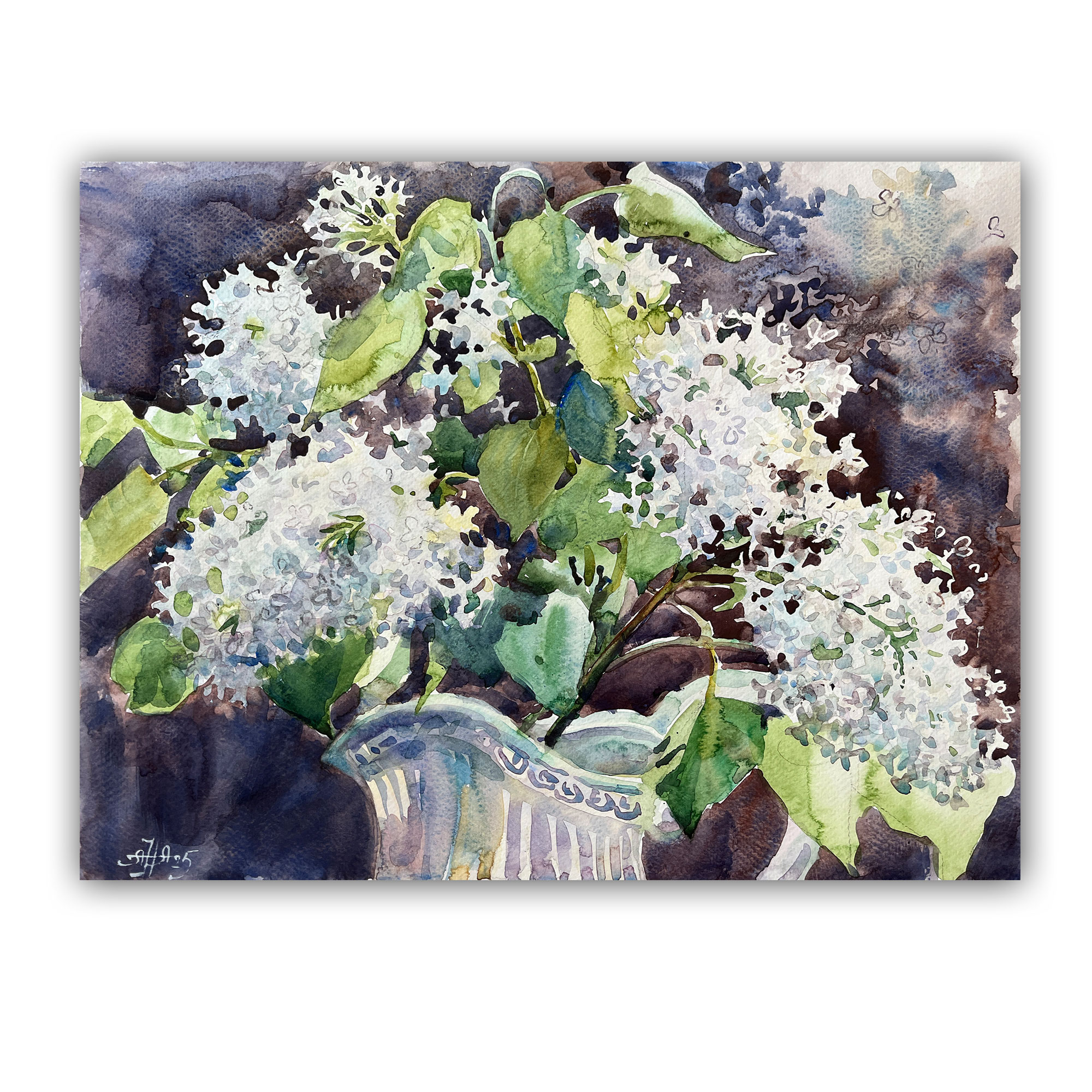 Картина "Белое облако сирени"