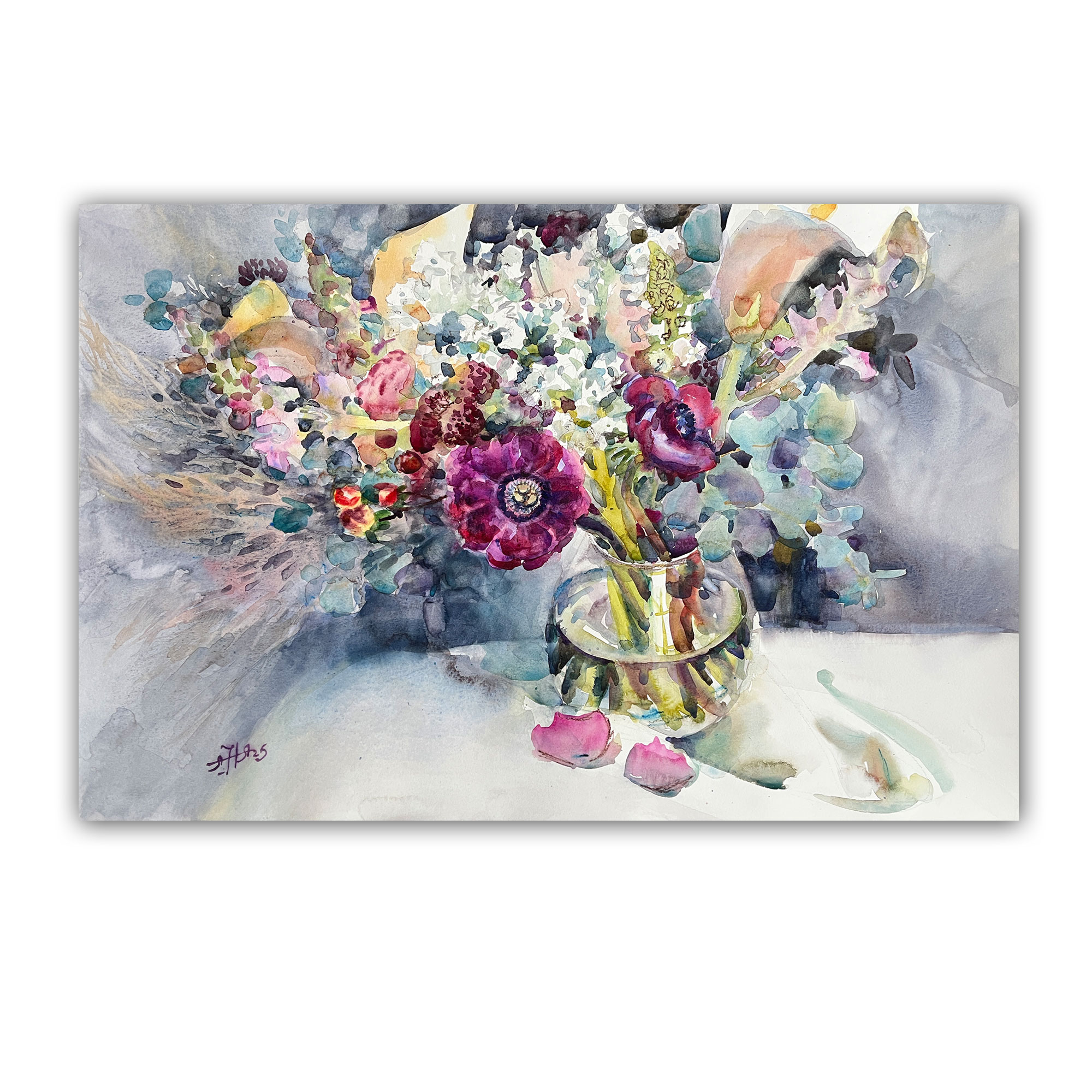 Картина "Букет с маками"