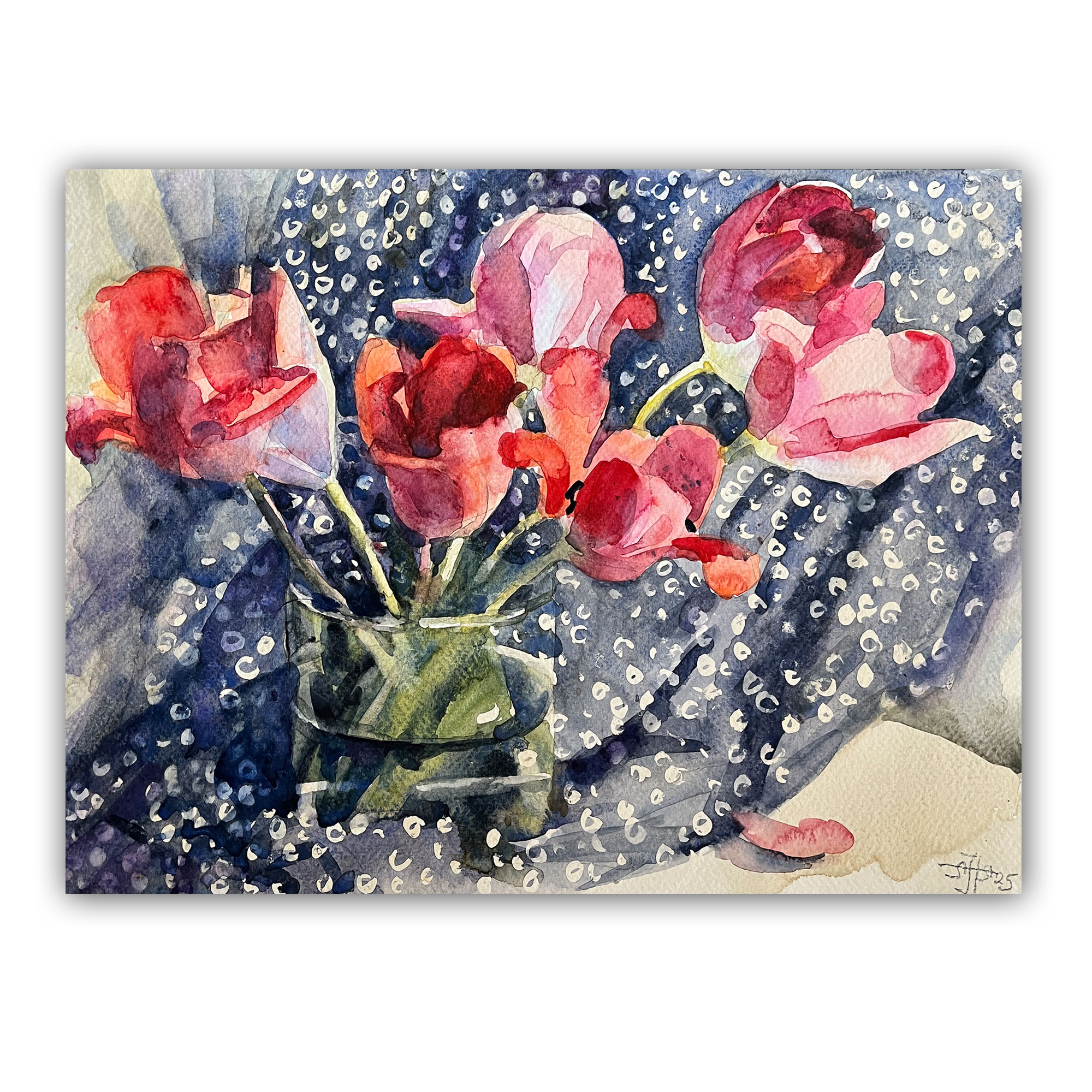 Картина "Тюльпановый горошек"