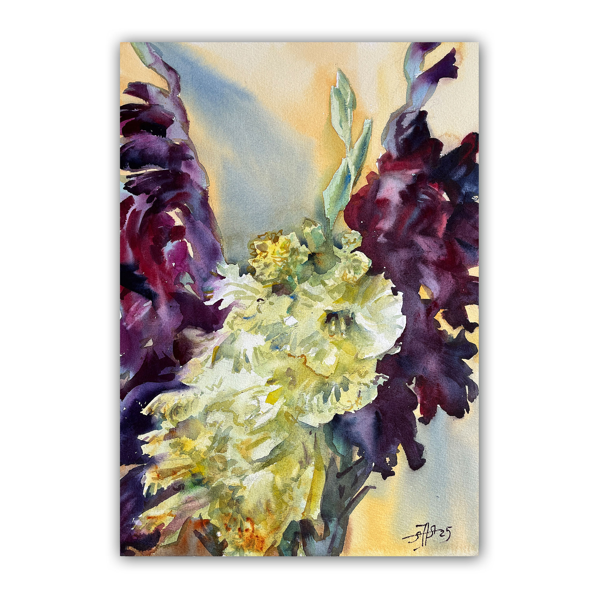 Картина "Шёлк лепестков"