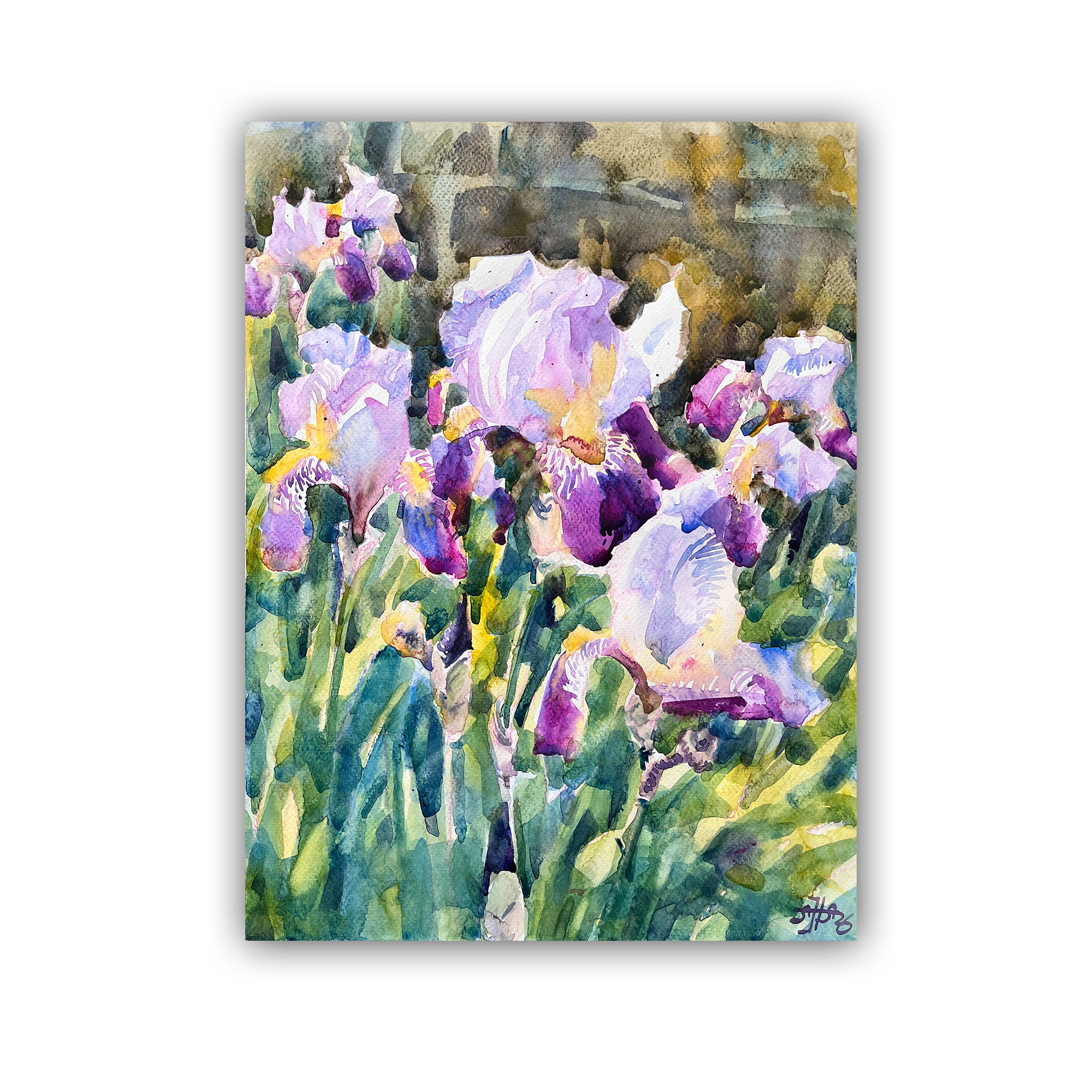 Картина «Лиловые ирисы»