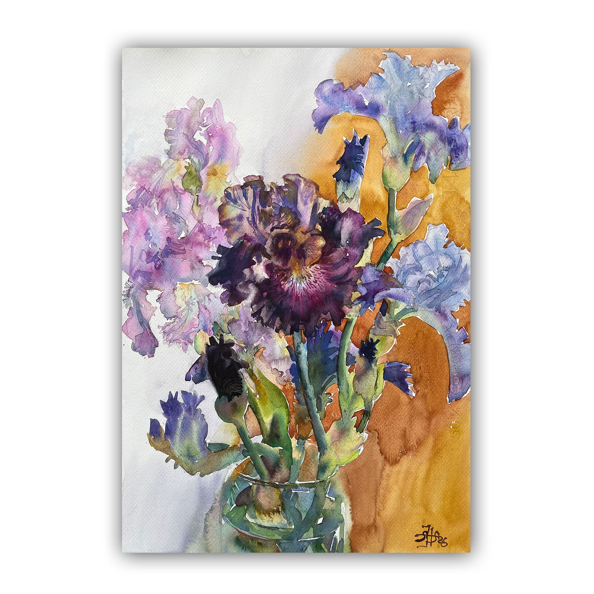 Картина "Букет ирисов"