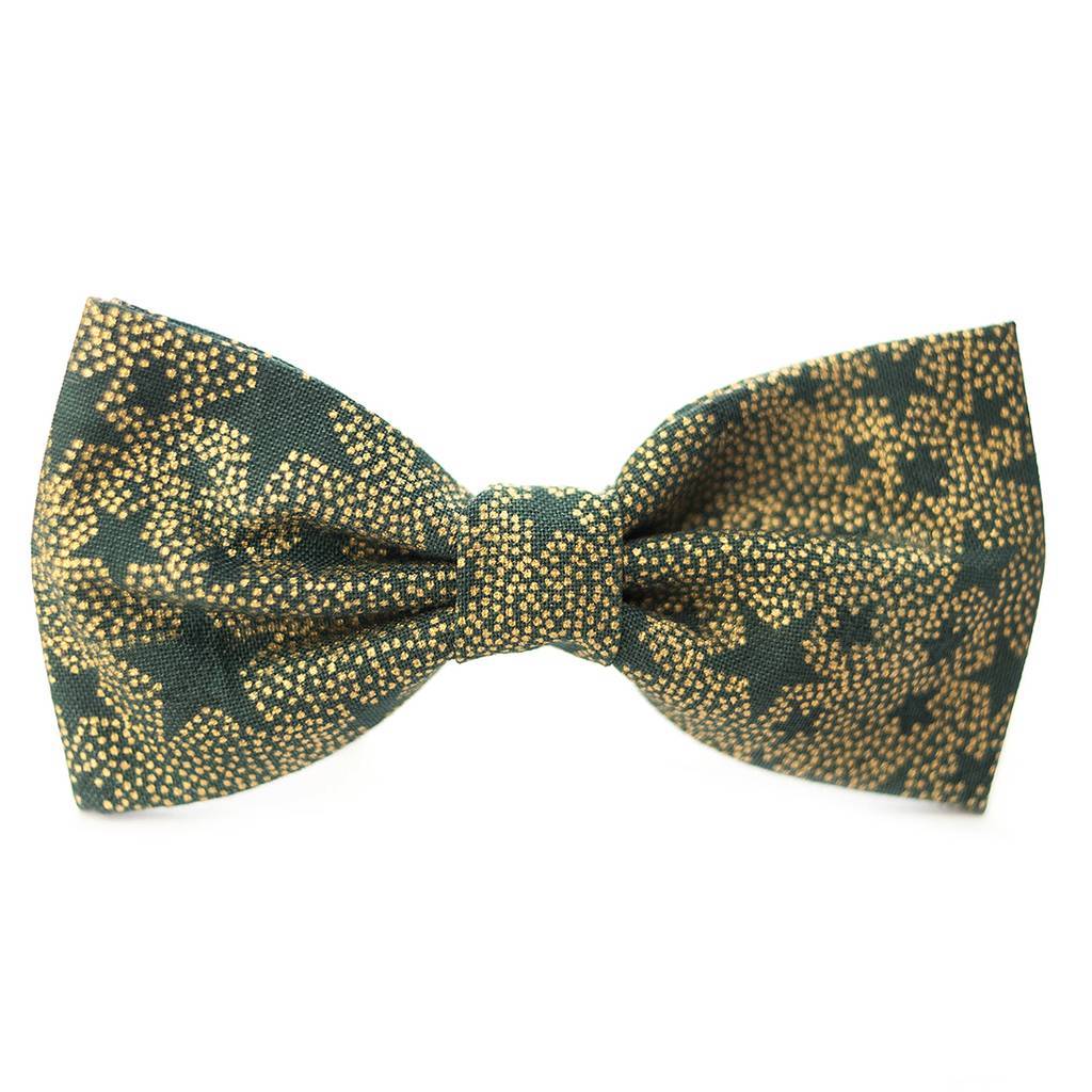 Бабочка на ошейник Green and Gold