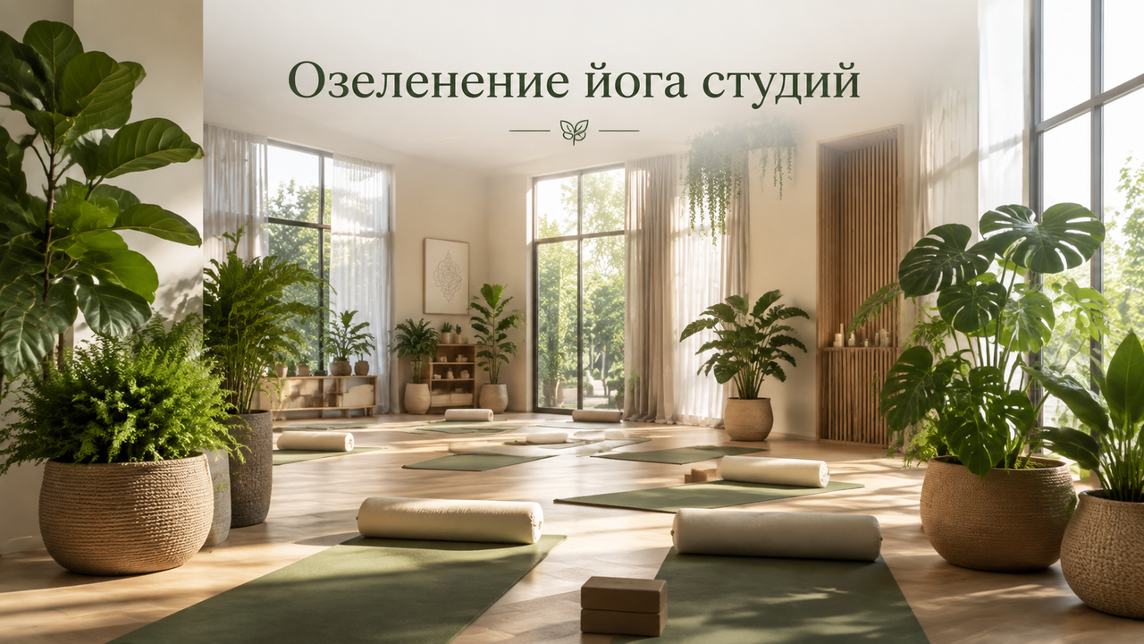 ОЗЕЛЕНЕНИЕ ФИТНЕС-ЦЕНТРОВ И ЙОГА-СТУДИЙ