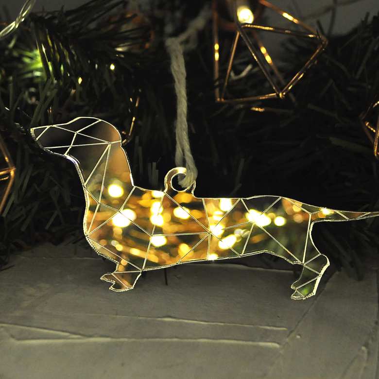 необычная новогодняя ёлочная игрушка собака такса - сибирский сувенир на новый год в виде собаки таксы