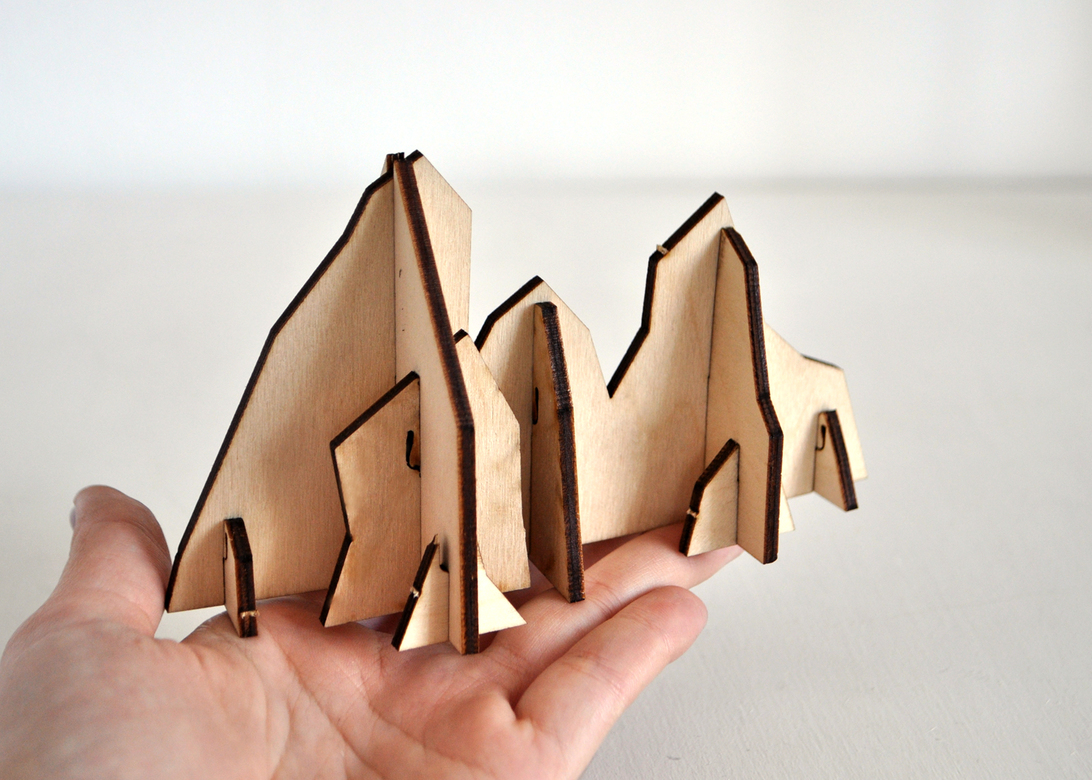 Сборный сувенир с сибирским характером - Горы