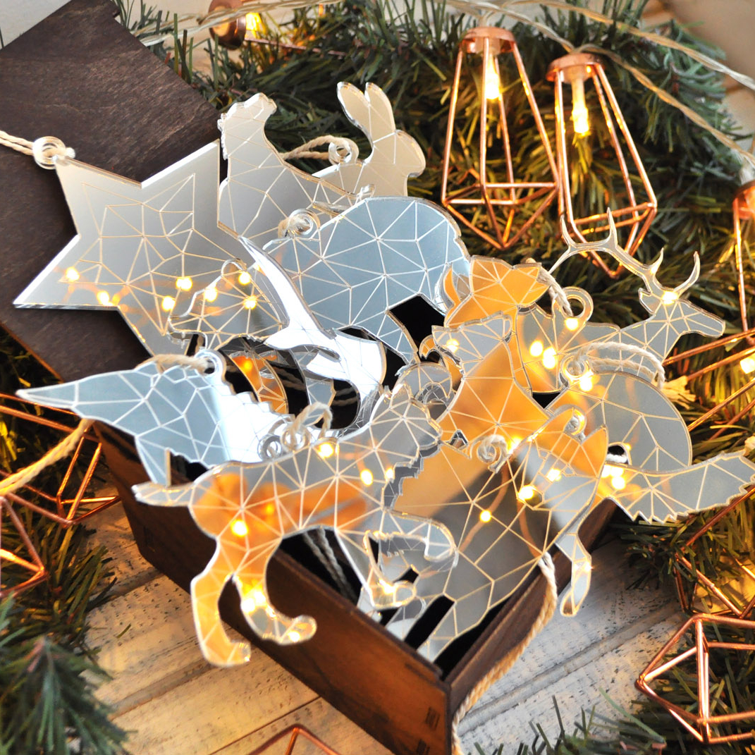 подарочный набор новогодних игрушек с сибирскими животными на ёлку ручной работы - сибирский сувенир на новый год