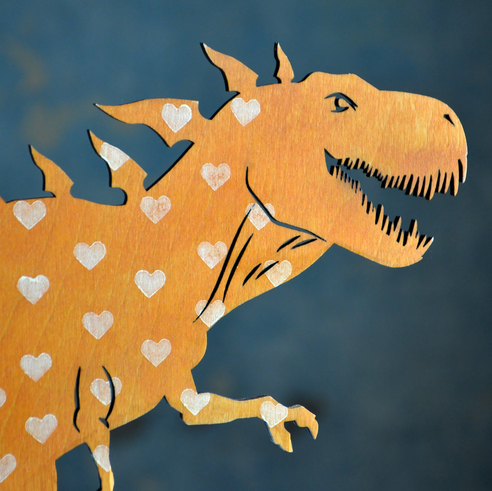 деревянная заготовка для декора - фигурка динозавра тираннозавр тирекс - заказать купить с доставкой