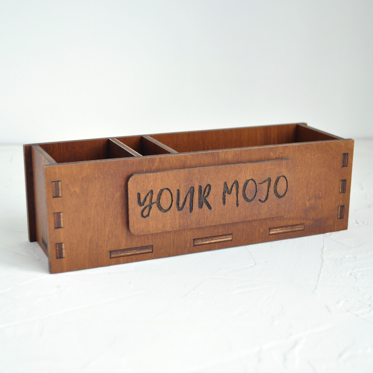 Органайзер прямоугольный из дерева - органайзер на стол для кафе и ресторанов сделаем на заказ с логотипом