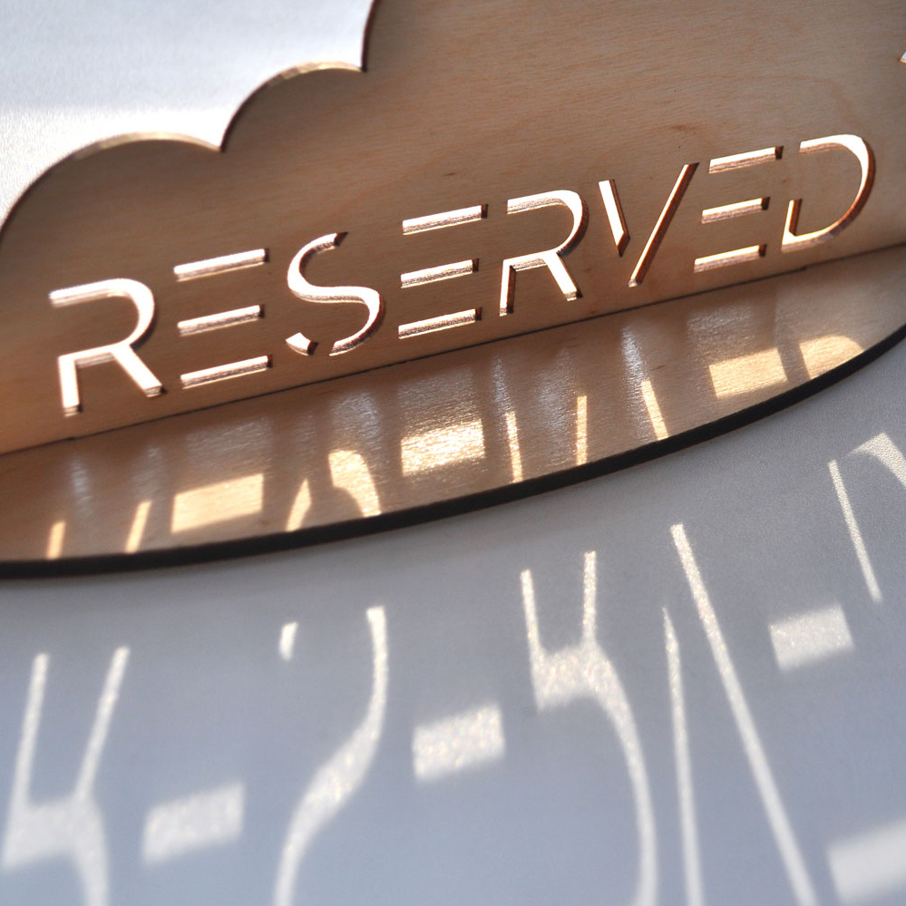 деревянная табличка для резерва стола для кафе бара ресторана на заказ с доставкой по РФ