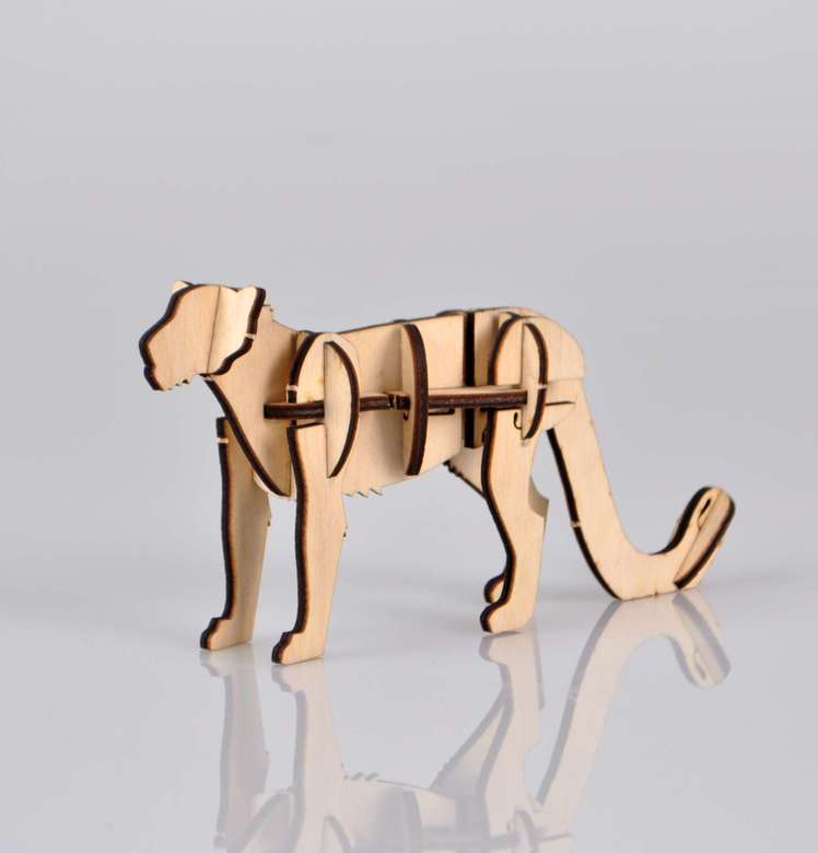 Сборный сувенир с сибирским характером - Снежный барс Никадим