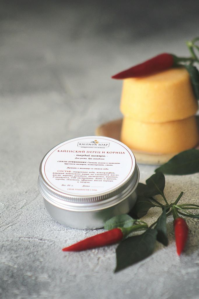 Шампунь Кайенский перец и Корица против выпадения и для роста волос