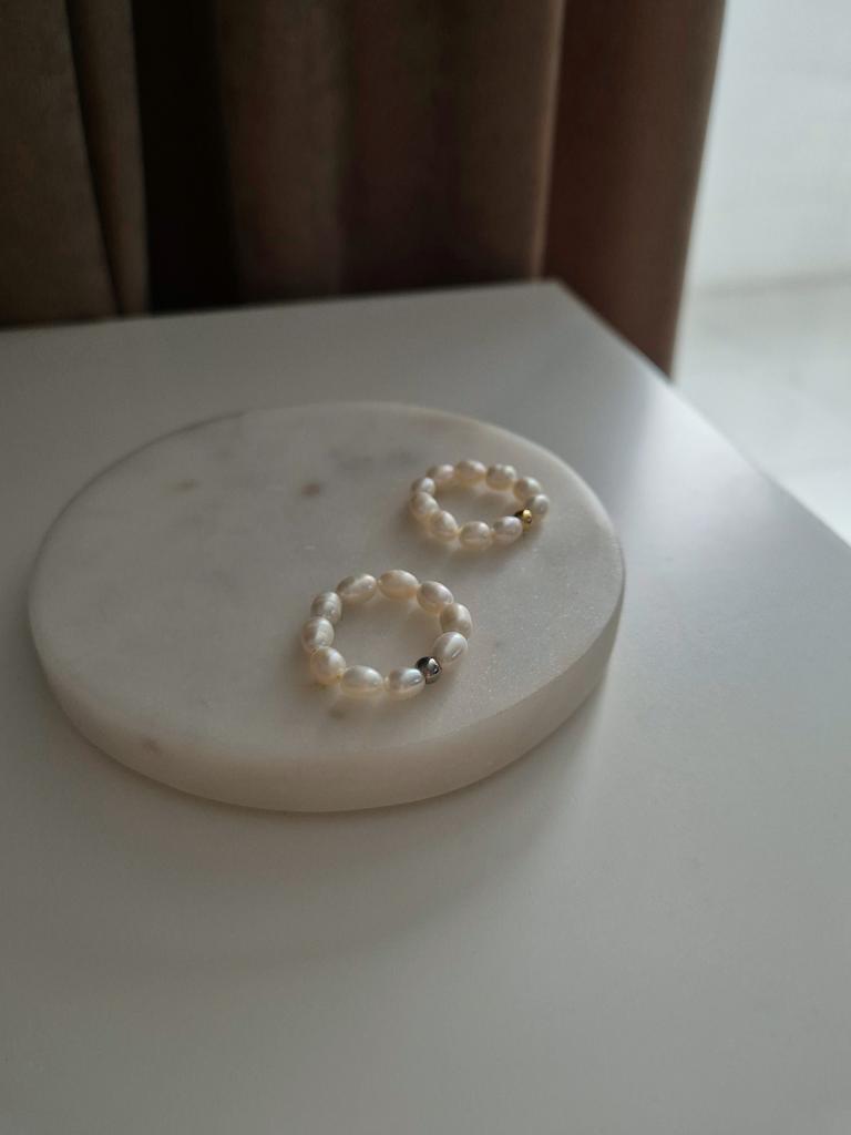 Кольцо из натурального жемчуга Pearls base