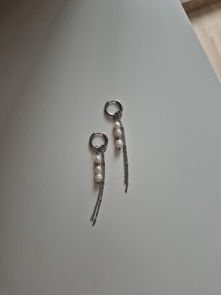 Серьги с жемчугом Bliss sil.