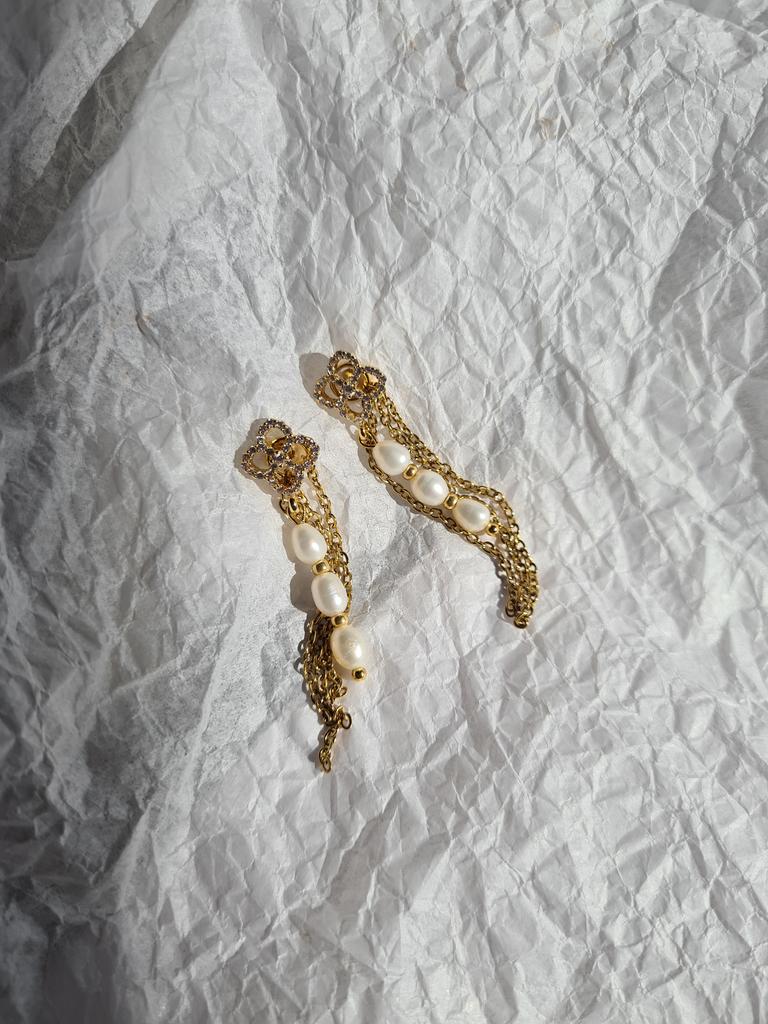 Серьги-трансформеры Clover