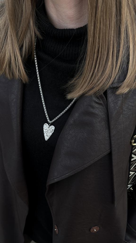 Цепочка с сердцем L'amour silver