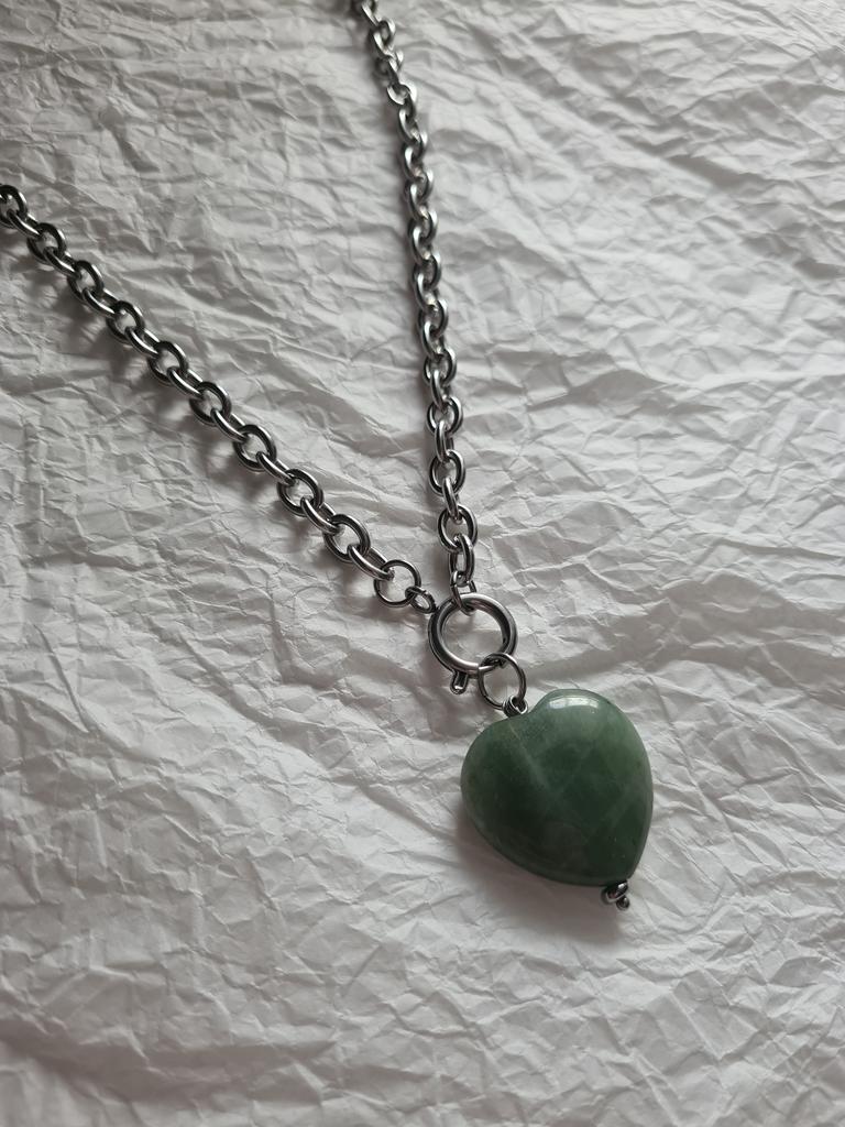 Стальная цепь со съемным сердцем Aventur