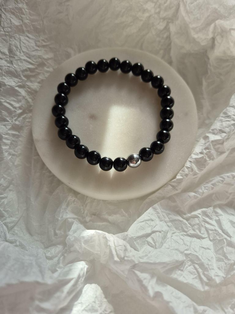 Мужской браслет #12 агат, гематит