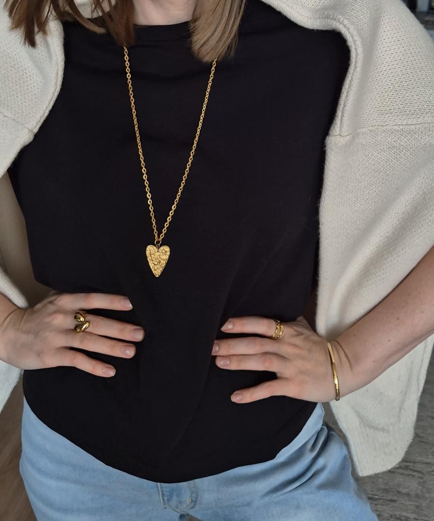 Цепочка с сердцем L'amour gold