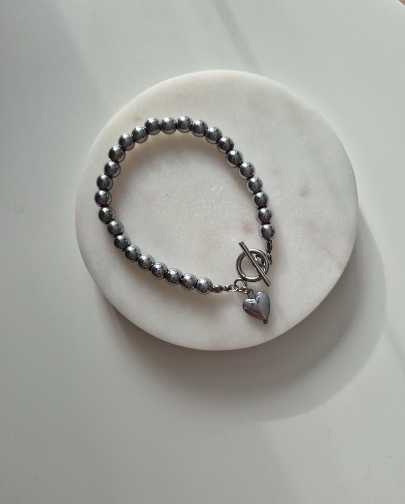 Браслет Hematite #1 silver