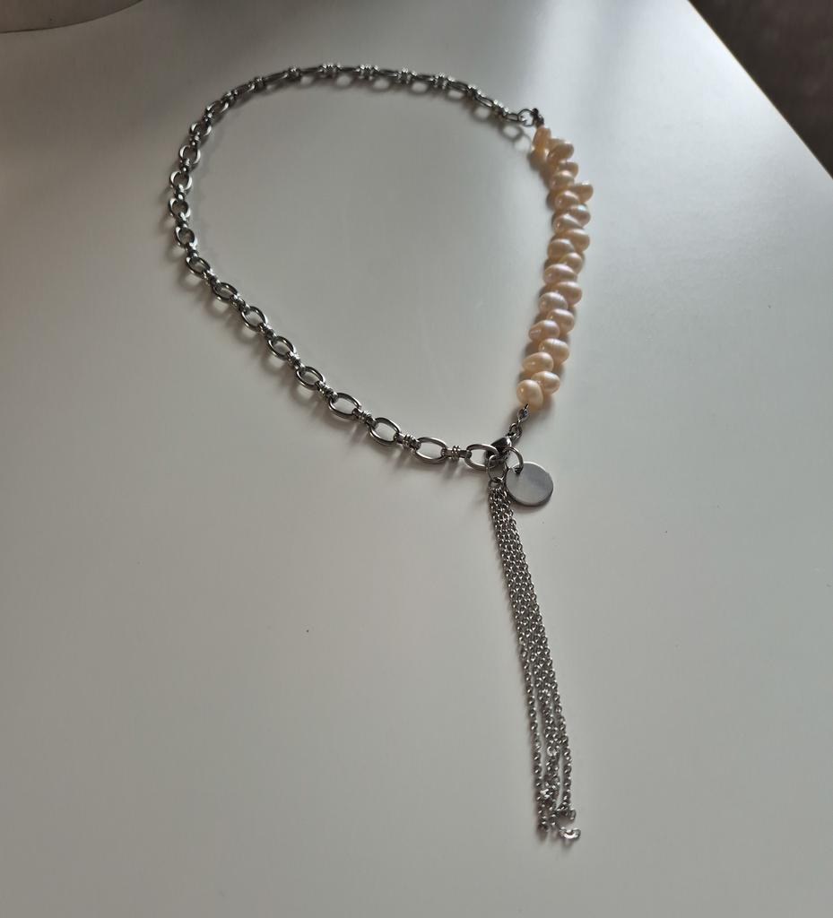 Колье-трансформер с натуральным жемчугом Rosa