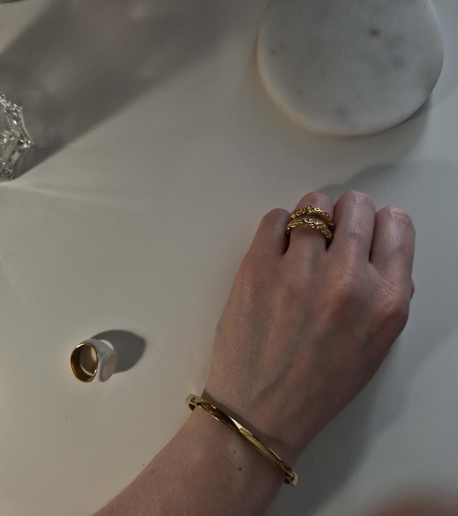 Кольцо Texture из ювелирной стали