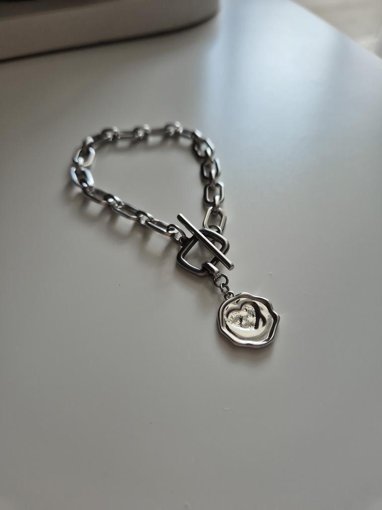 Браслет из цепочки с медальоном Chain #2