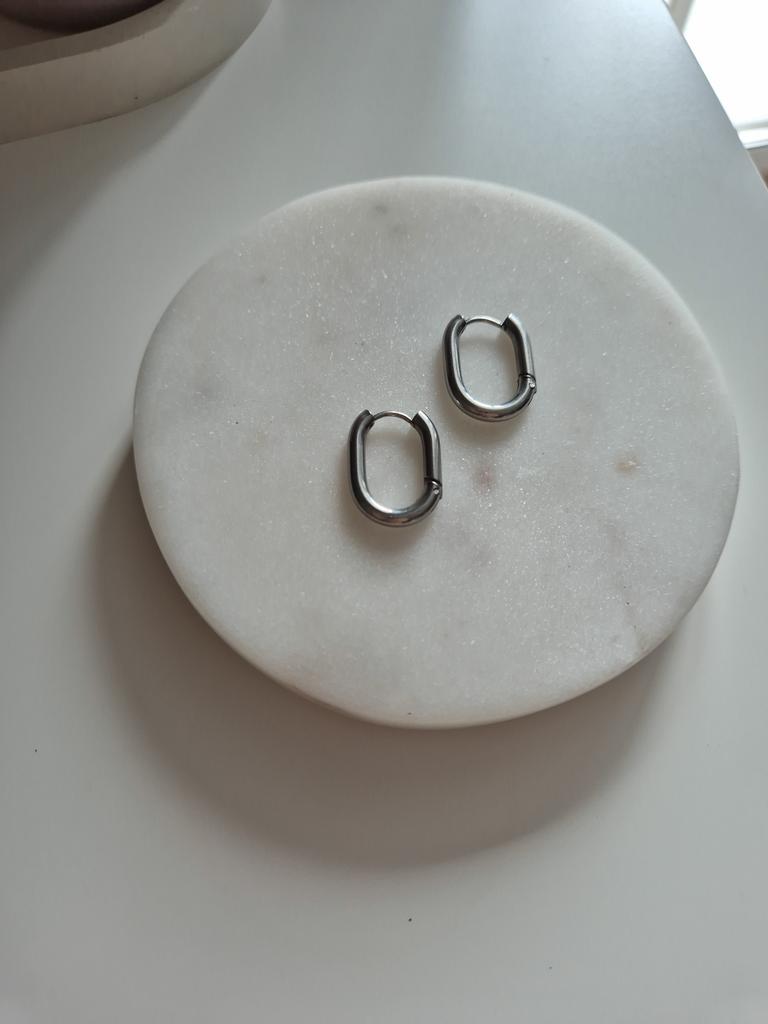Серьги-кольца основы овал 20 мм