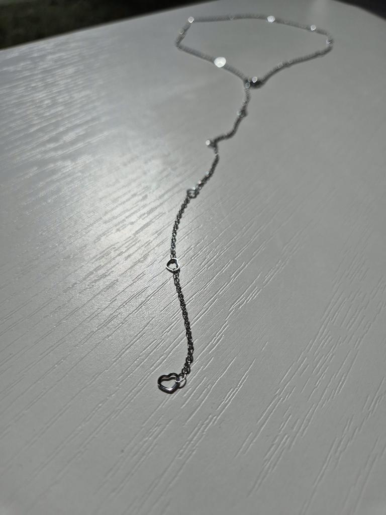 Цепочка-трансформер Hearts silver