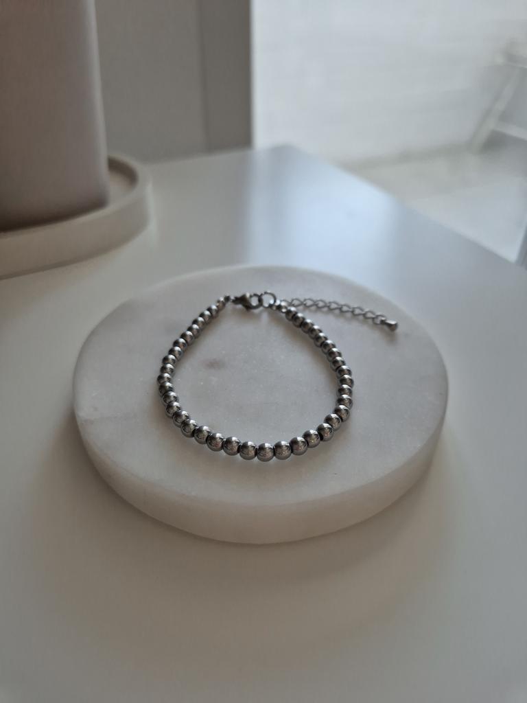 Браслет Hematite #7 silver