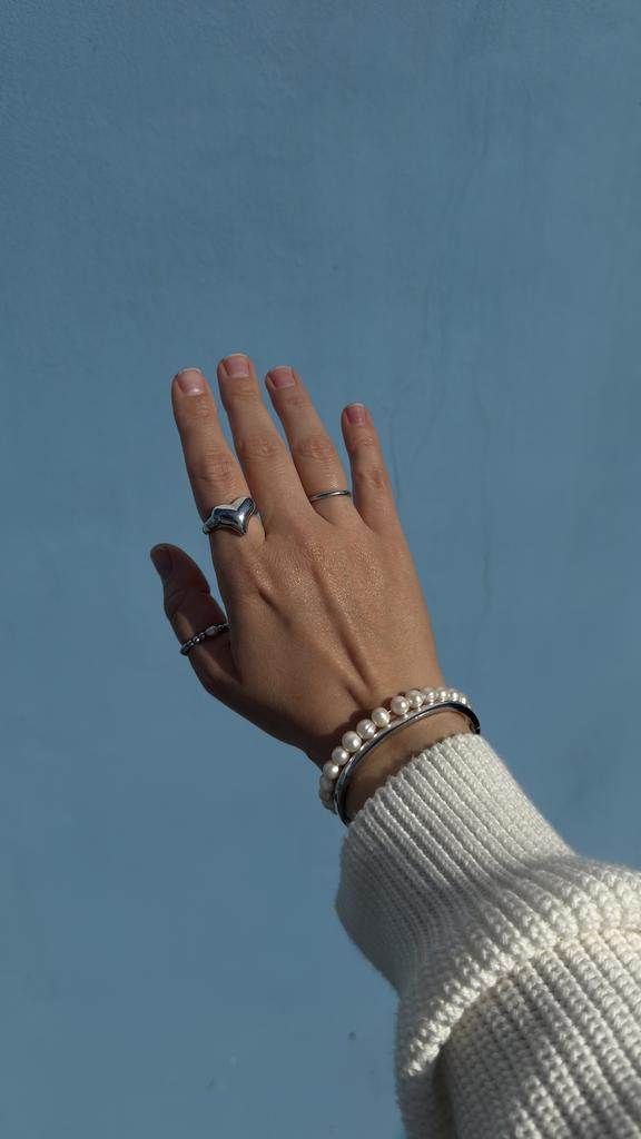 Кольцо Gloss сердце #4