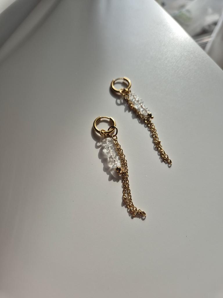 Серьги с горным хрусталем Crystal mix #66