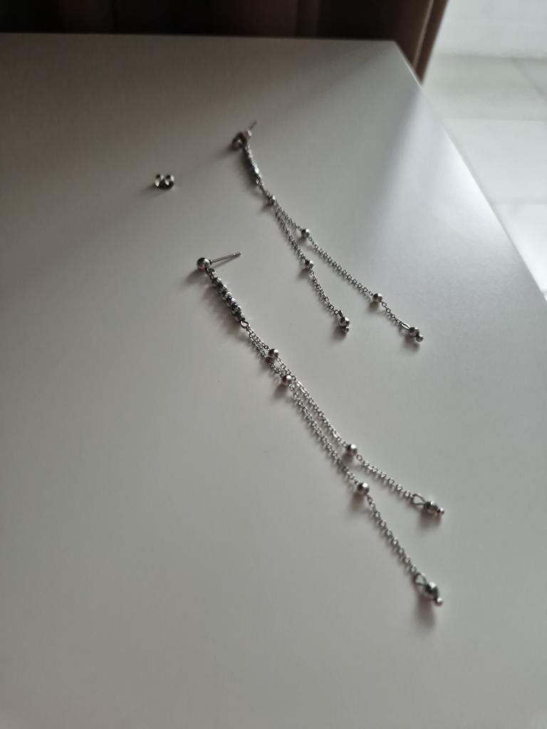 Серьги Shine с цепочками