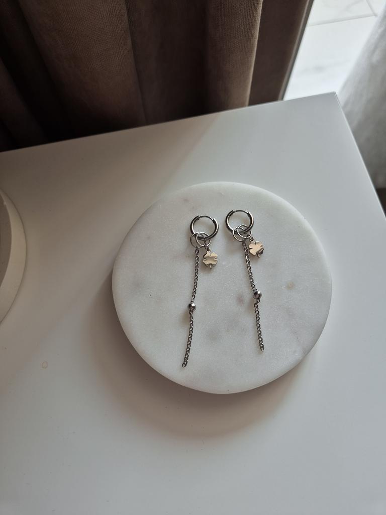 Серьги со съёмными подвесками Clover