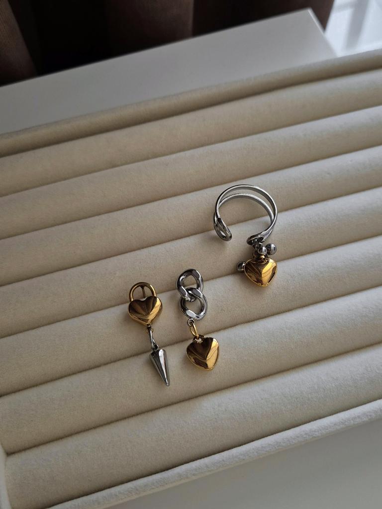 Серьги Gloss #16 биколор