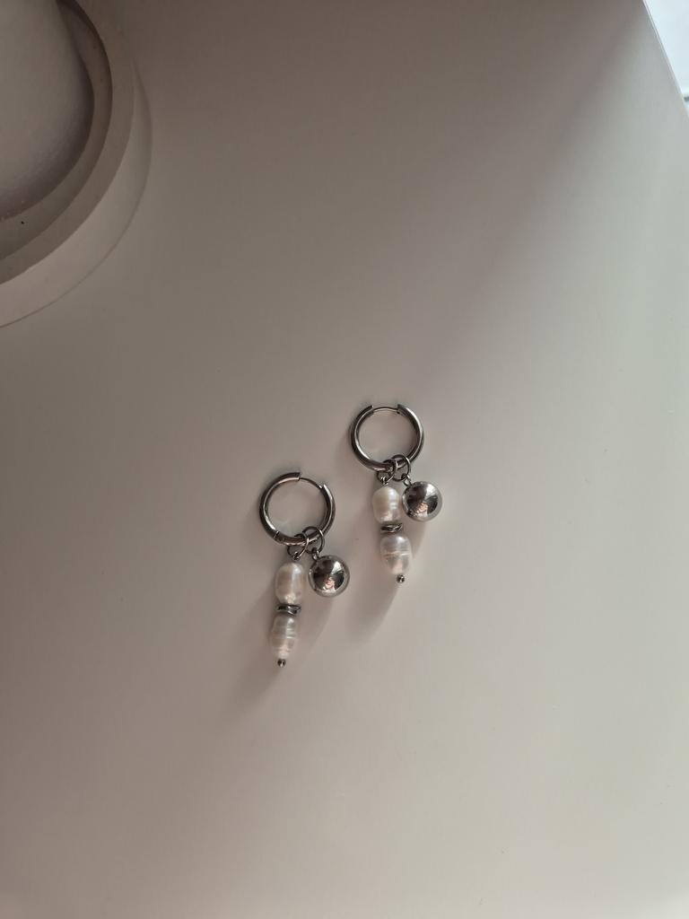 Серьги Soul с натуральным жемчугом и съемными подвесками