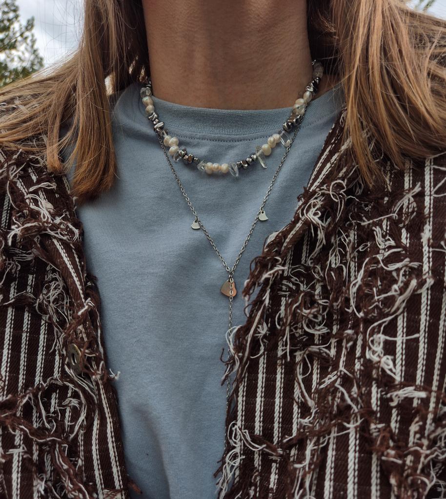 Чокер из микса камней Shade mix #3