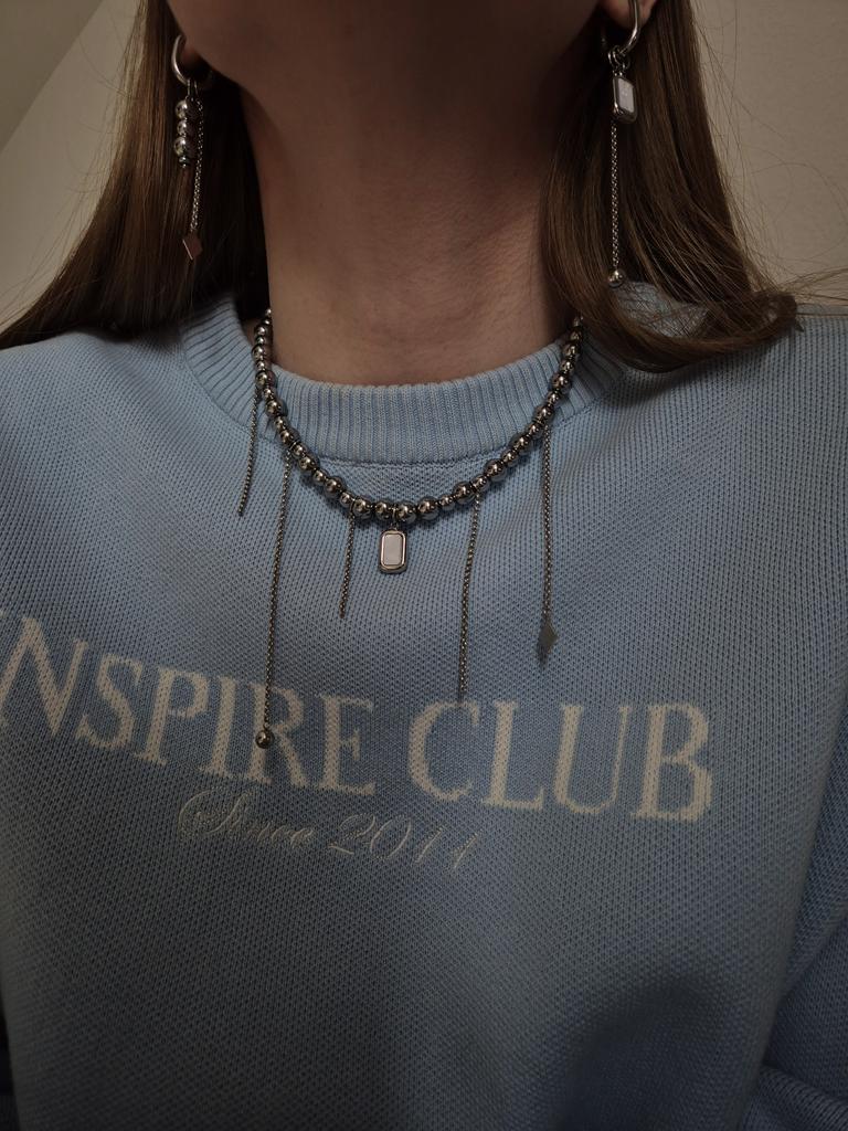 Колье с цепочками Hematite