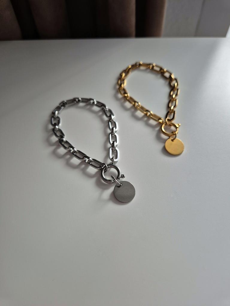 Браслет-цепочка Gloss со съемной монеткой