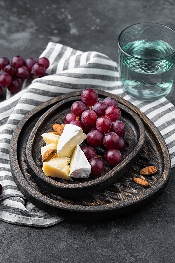 Набор тарелок из дуба/ блюда для сервировки «Мускат», цвет венге