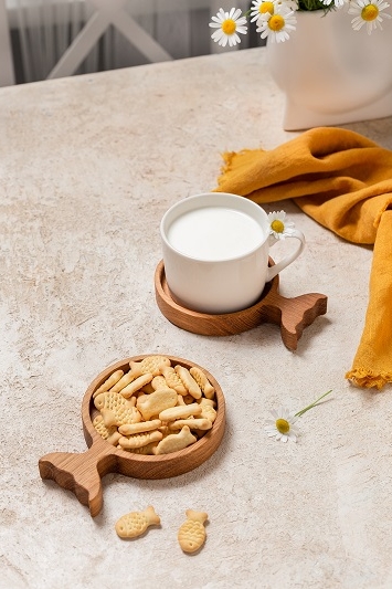 Подставка для чашки «Рыба моя» / тарелочка для закусок, соуса  2шт