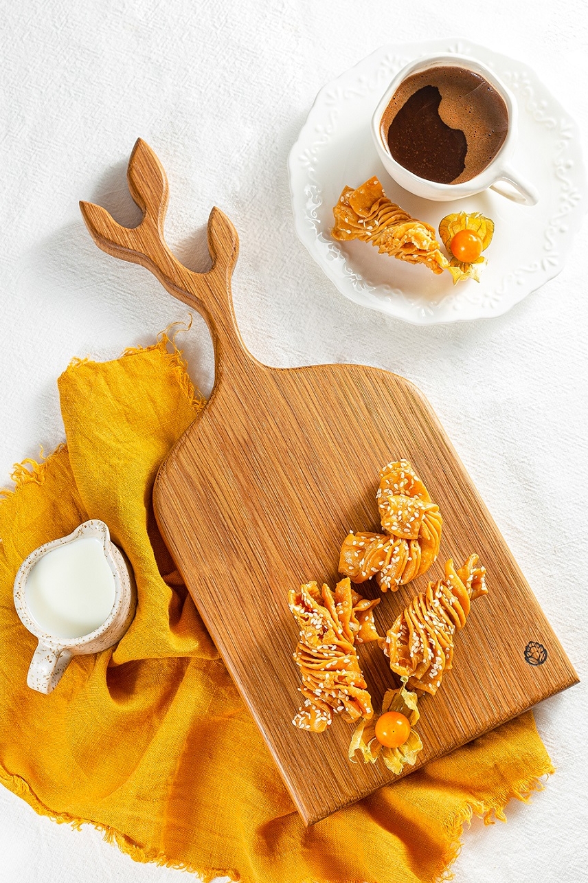 Веточка Тимьяна миди разделочная доска/доска для сервировки из дуба