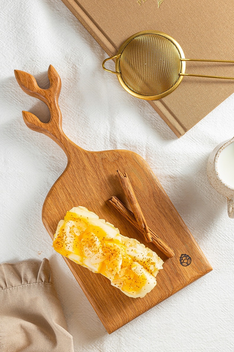 Веточка Тимьяна разделочная доска/доска для сервировки из дуба